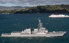 USS Howard visits Wellington New Zealand